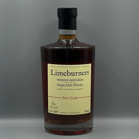 LIMEBURNERS PORT CASK WESTERN AUSTRALIAN SINGLE MALT WHISKY