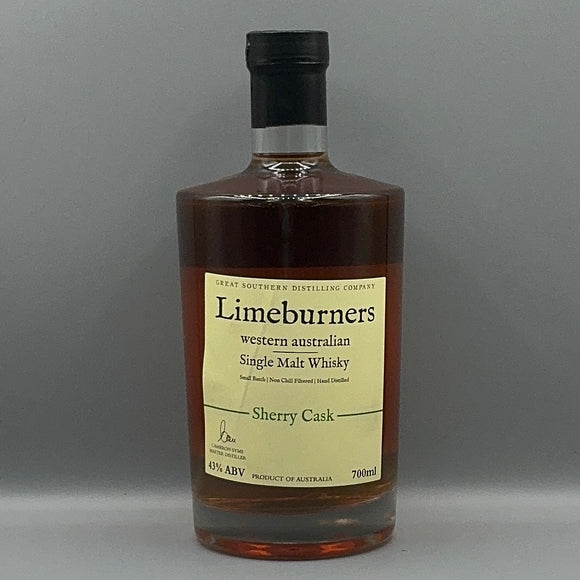 LIMEBURNERS SHERRY CASK WESTERN AUSTRALIAN SINGLE MALT WHISKY
