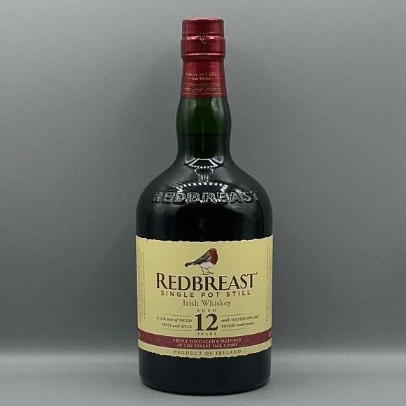 REDBREAST 12 YR OLD SINGLE POT STILL IRISH WHISKEY