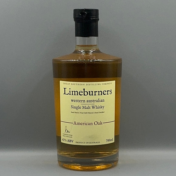 LIMEBURNERS AMERICAN OAK WESTERN AUSTRALIAN SINGLE MALT WHISKY